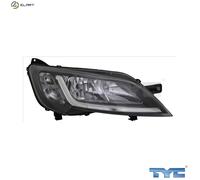 RIGHT HEADLIGHT FOR LHD EUROPE EDITION 20-14775-15-2 TYC I