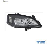 TYC Headlights 20-5487-18-2 Right H7, HB3