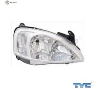 HEADLIGHT 20-6066-35-2 FOR OPEL CORSA/Hatchback/Van VITA COMBO/Tour/Box 1.0L