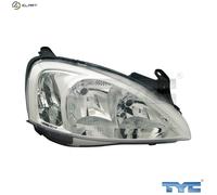 Headlight TYC 20-6066-45-2 For OPEL