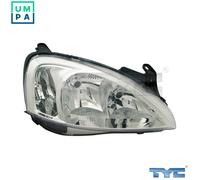 Headlight TYC 20-6066-45-2 For OPEL