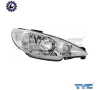 HEADLIGHT 20-6156-05-2 FOR PEUGEOT 206/CC/Hatchback/SW/Van KFW /KFV /KFU 1.4L