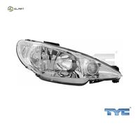HEADLIGHT 20-6156-05-2 FOR PEUGEOT 206/CC/Hatchback/SW/Van KFW /KFV /KFU 1.4L