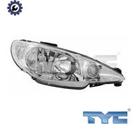 HEADLIGHT 20-6156-05-2 FOR PEUGEOT 206/Hatchback/CC/SW/Van 8HX/8HZKFV/KFW 1.4L