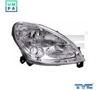 Headlight TYC 20-6257-25-2 For CITROËN