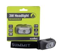 Headlight 3W Rechargable Usb Adjustable Usb Red Night Vision, Red Flash Black