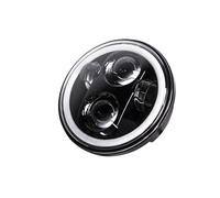 Headlight 5.75 Inch Motorcycle LED Headlight For Victory For Indian For Scout 15-17 For Victory For Octane 2017 5 3/4" Led DRL Projector Motorbike Headlamp Headlamp(5.75 black A)