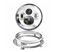 Headlight 7 Inch Motorcycle Light For Electra For Glide For Softail For Fat For Boy For Touring Motor LED Headlight With 4.5 Inch Fog Lamps Headlamp(7 inch and bracket B)