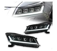 Headlight Assemblies Car Head Lamp For Accord LED Headlight 2008-2012 Dynamic Signal DRL Hid Angel Eye 4 Lens Accessories Headlight Dust Cover