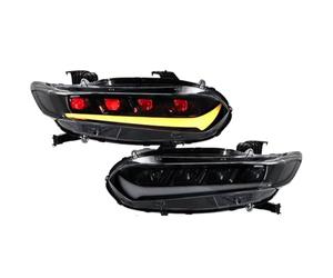 Headlight Assemblies Compatible With Accord 10Th 2018 2019 2020 2021 2022 2Pcs Demon Eye Full Headlights Assembly Front Head Lamp Assembly DRL Headlamp