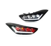 Headlight Assemblies Compatible With Hyundai For Elantra 2011 2012 2013 2014 2015 2016 Headlights Assembly Sedan Coupe With Sequential Startup Show Devil Eye 4-Lens