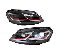 Headlight Assemblies Compatible With VW For Golf For GTI For MK7 2013 2014 2015 2016 2017 1Set Projector Headlights Assembly Front Lamp Animation Pair Headlamp