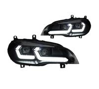 Headlight Assemblies For BMW For X5 E70 2007-2013 Car Headlights Headlight DRL Turn Signal good Beam Double L All LED Projector Lens Car Front Headlights(RHD,2011-2013)