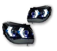 Headlight Assembly Car Model Head Lamp For BMW For X1 E84 Headlights 2010-2015 Headlight DRL Turn Signal High Beam Angel Eye Projector Lens Car Headlight(For Halogen)