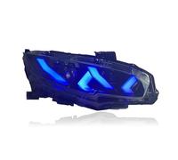Headlight Assembly For 10th Gen For Civic 2016-2021 Upgrade High Configuration Dynamic Signal Lamp HeadLamp Front Light AProjector Car Headlights Front Bumper Head Light(Blue DRL style,Left Hand Drive