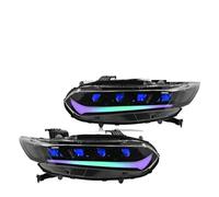 Headlight Assembly For Accord 10th Gen 2018-2022 Frontlamps Head Light Assembly Sequential Turning Signal For DRL Auto Accessories LED Headlights Front Lamp Assembly(Right-hand drive,R*GB Demon Eye)