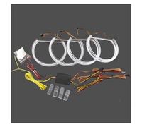 Headlight Assembly For BMW 3 5 7 Series E36 E46 E39 E38 For DTM Style LED Angel Eyes Kit Ring Flashing For RGB Headlight Lamps With Turn Signal Assembly Headlamp(Size 131x2 and146x2)