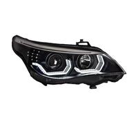 Headlight Assembly For BMW For E60 2003-2010 523i 530i LED Dynamic Turn Signal Lens Head Lamp Accembly AutoAccessory Car Styling Headlight Front Bumper Head Light(With xenon bulb kit)