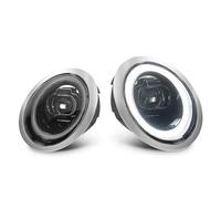 Headlight Assembly For BMW For Mini For Cooper R50 R52 R53 2001-2007 2PCS LED Headlight Assembly DRL Amber Turn Signal Car Headlamp Car Front Headlights(For Halogen,2PCS Chrome)