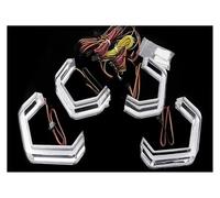 Headlight Assembly For Mazda 3 For Mazda3 BK Sedan Hatchback 2003-2008 For M4 Style LED Angel Eyes Kit Ring Flashing RGB Headlight Lamps Assembly Headlamp(For sedan)
