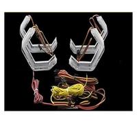 Headlight Assembly For Mazda 3 For Mazda3 BK Sedan Hatchback 2003-2008 For M4 Style LED Angel Eyes Kit Ring Flashing RGB Headlight Lamps Assembly Headlamp(For hatchback)