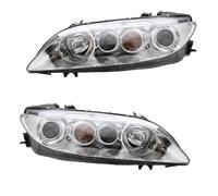 Headlight Assembly For Mazda 6 2003-2015 2pcs A Pair Front Bumper Headlight Headlamp Assembly Light Head Lamp Head Lamp Assy(2pcs white)