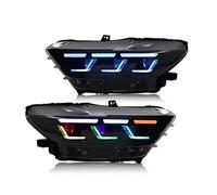 Headlight Assembly For Mustang 2015-2017 RGB Headlights A Pair Of LED HeadLamps Assembly Projector Car Accessories Head Lamp Assy(For 2015-2017)