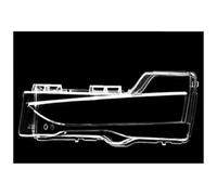 Headlight Assembly For Tesla For Model 3 2021 2022 Car Transparent Glass Lamp Front Foglight Foglamp Cover Shell Fog Lampshade Assembly Headlamp(1pc Left Side)