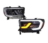 Headlight Assembly For Toyota For Sequoia For Tundra 2007-2018 1 Pair Car Head Lamp Headlight LED Projetor Light Daytime Running Light Head Lamp Assy(For Tu*ndra 07-13)