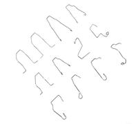 Headlight Bulb Retaining Spring Clamps Stainless Steel for H1 H3 H4 H7 Bulbs 6pcs 9pcs or 12pcs Fit Automotive Kit (12pcs)