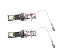 Headlight Bulbs,Headlight Led H3,2Pcs LED Headlight Bulb, 2525 12LED Car Vehicle Headlight for H3 Headlamp Bulb DC12V 24hite 6500K 7500K