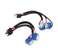 Headlight Connector, Headlight Harness PVC Nylon H4 9003 Wire Harness Male to Female for Truck Pickup LED Wire Cable Plug