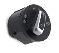 Headlight Control Switch Compatible With VW For Touran For Tiguan For Scirocco 2009 2010 2011 2012 2013 Chrome Auto Car Headlight Switch Fog Lamp 5ND941431B