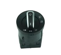 headlight control switch knob Car Chrome Headlight Fog Lamp Sensor Switch Compatible With VW For Beetle 1998-2005 For Sharan 1995-2005 For Transpoter T5 2005-2009(With Chrome)
