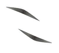 Headlight Eye Lid Eyelid Spoiler Head Light Eyebrow Sticker Decorator Carbon Fiber Lamp Eyelid Eye Line Fender Strip Fit For Chevrolet Malibu(Black)