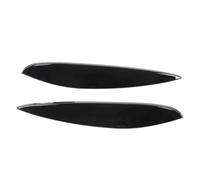 Headlight Eyebrow Cover Car For Benz For Smart 453 For Fortwo For Forfour 2015-2020 Headlight Eyebrow Left Right Abs Car Headlamp Eyebrow Eyelid Cover Trim Sticker 2Pcs Headlamp Eyelid Cover(Carbon Fi