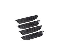 Headlight Eyebrow Eyelid Cover Front Fog Lights Lamp Eyelid Eyebrow Stripes/Door Handle Bowl Decor Cover Trim For ID4 2021-2024(Carbon Fiber Look A)