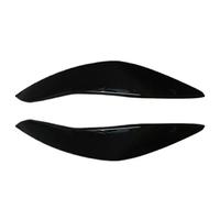 Headlight Eyebrow Eyelid Cover Trim For 5 Series F10 F11 2011 2012 2013 2014 Car Accessories Headlight Eye Lid Eyebrow Cover Trim(Gloss Blcak)