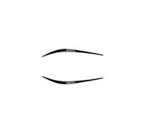 Headlight Eyebrow For BMW 3 Series G20 320i 325i 2019-2022 Model Headlight Decoration Film Trim Accessories Eyelids Cover(Piano black)