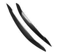 Headlight Eyebrow For BMW E70 X5 30i 30d 35d 35i 40d 48i 50i M50d X5M 2006-2013 3D Stickers Tuning ABS Gloss Headlight Eyebrows Eyelids 2Pcs(Carbon Look)