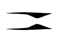 Headlight Eyebrow For Mondeo MK4 2007 2008 2009 2010 2011 2012 2013 Car Headlight Eyebrows Eyelid Cover Trim Piano Black Sticker Headlight Eyelids