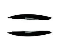 Headlight Eyebrow Trim, Yurefax Car Headlight Eye Lid Covers Black ABS Eyebrows Eyelids Brows, for E82 2008-2013 Coupe, for E81 2008-2012 3 Door, for E87 2004-2011 5 Door