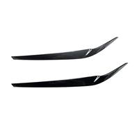 Headlight Eyebrow Trim, Yurefax Eyebrow Trims Headlight Eyelid 2017-2021 2Pcs Front Headlights Eyebrows Headlamp Eyelid, for 5 Series G30 G31(Black)