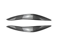 Headlight Eyebrows for BMW 5er F10 F11 2011 2012 2013 Car Headlight Eyelid Eyebrow Trim Cover Head Light Eyebrows Trim Cover A/Black(normal/B/Carbon Fibre Look)