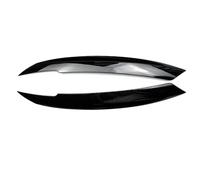 Headlight Eyelid Eyebrow Trims For Jetta For MK6 For Sagitar Glossy Black Carbon Fiber Eyelid Front Car Headlights Eyebrow Eyelids Sticker Lamp Hoods Headlamp Eyelid Cover(Gloss Black)