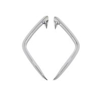 Headlight Eyelid For Hyundai For Tucson For NX4 2021 2022 2023 Front Fog Light Lamp Cover Trim Bumper Molding Eyebrow Eyelid ABS Headlight Eyebrows(B)