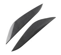 Headlight Eyelid For Tesla For Model 3 2016-2018 2019 2020 2021 Car Headlight Headlamp Front Lamp Eyebrow Sticker Eyelid Decoration Trim Headlight Eyebrows(Carbon fiber black)