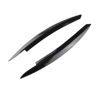 Headlight Eyelid For VW For GOLF 6 VI MK6 For GTI For GTR For GTD 2008-2010 2011 2012 2013 Car Headlight Eyebrow Eyelids Stickers Trim Cover Headlight Eyebrows(Carbon fiber black)