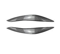 Headlight eyelids for BMW 5 Series F10 F11 2011-2014 models 2-piece set headlight brow cover eyelid decorative stickers glossy black ABS material (A)