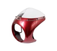 Headlight Fairing Screen Motorcycle Windshield for Motorbike Red 31x35x22cm